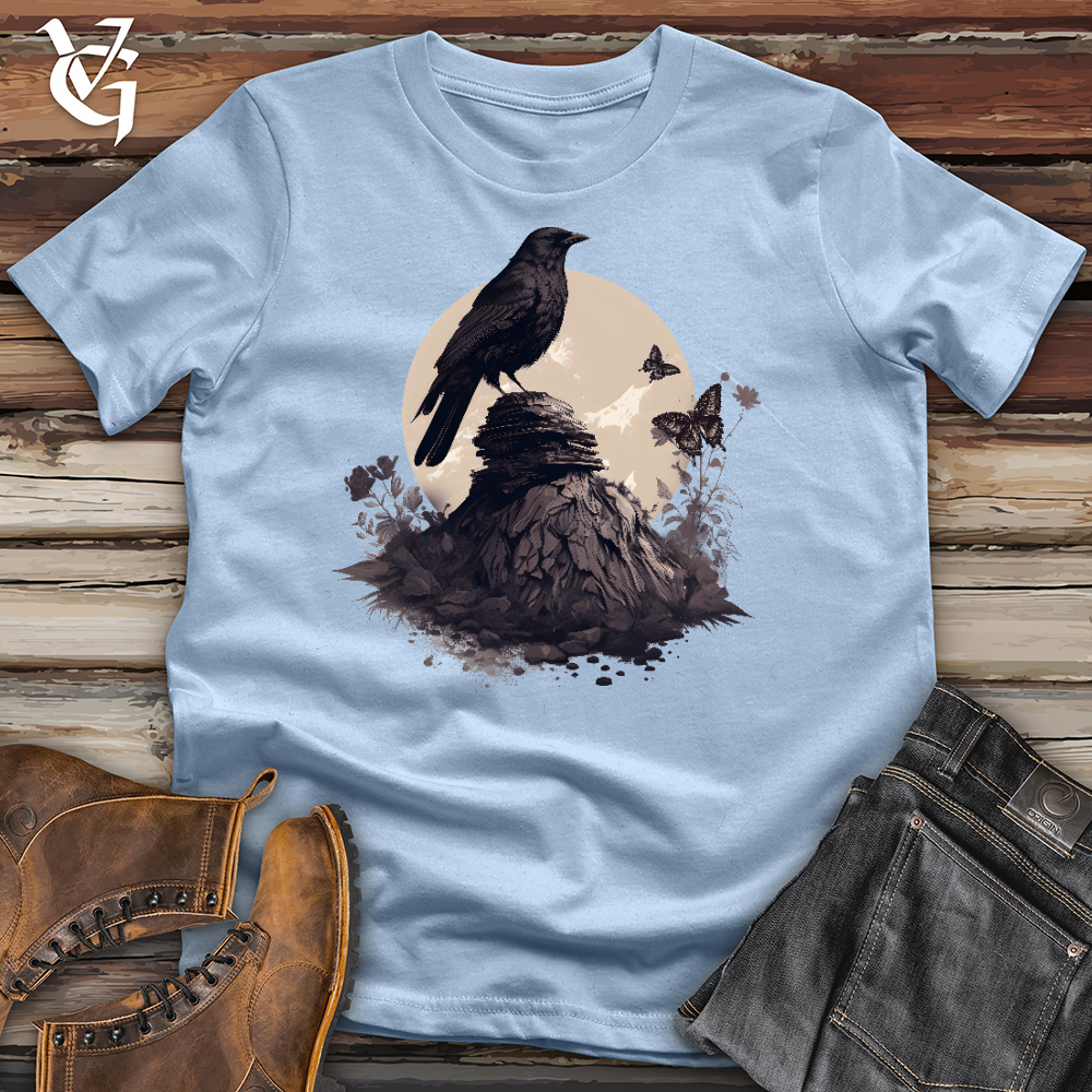 Raven Butterfly Sunset Cotton Tee