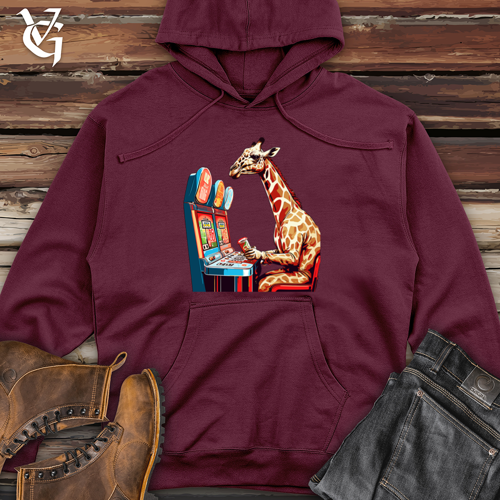Retro Jackpot Giraffe Midweight Hooded Sweatshirt