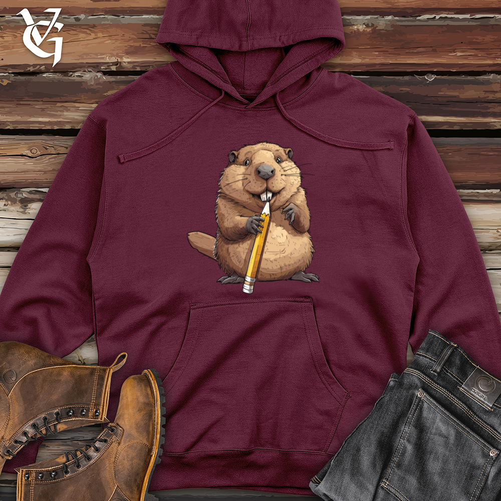 Beaver Pencil Sharpener Midweight Hooded Sweatshirt