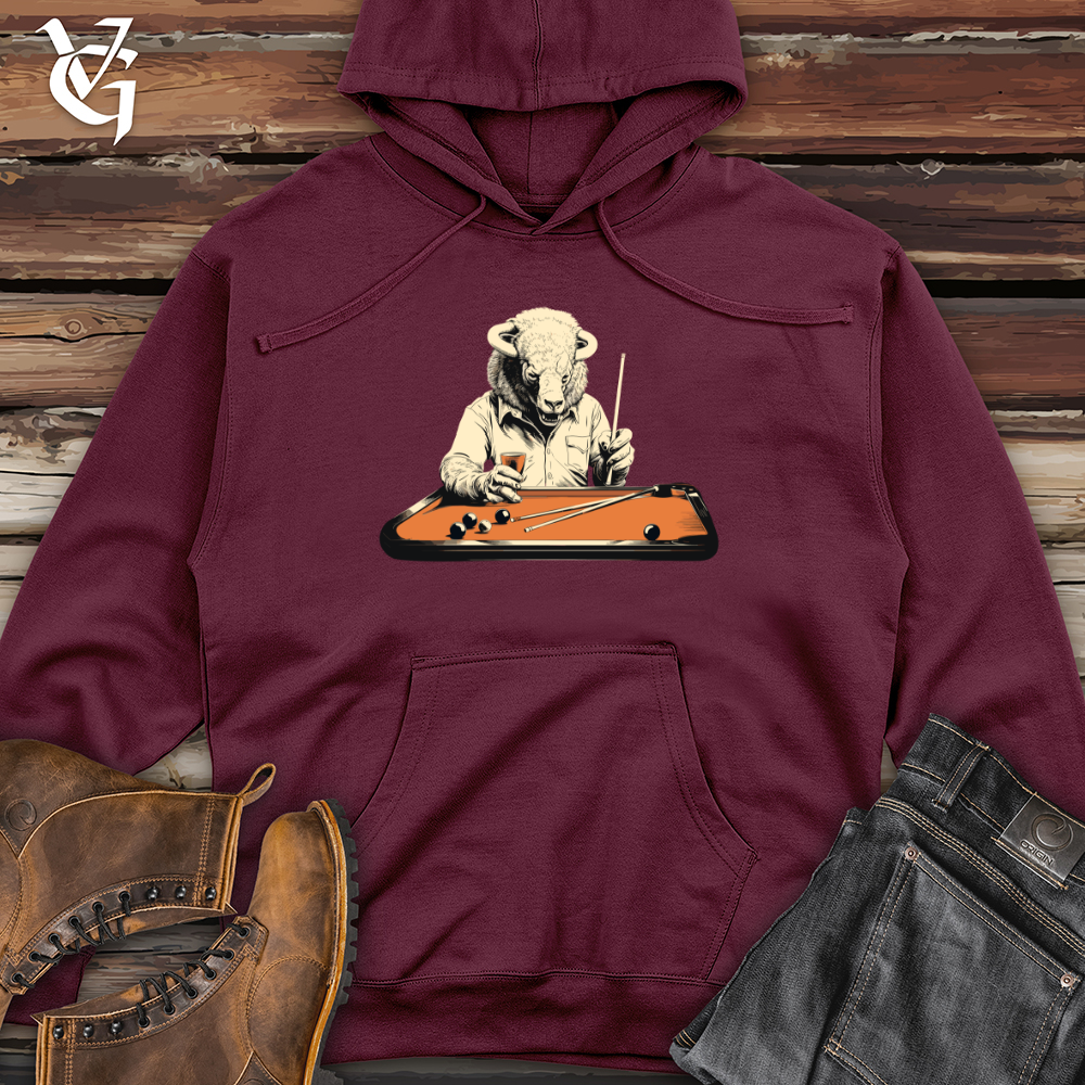 Bison Billiards Champion Midweight Hooded Sweatshirt