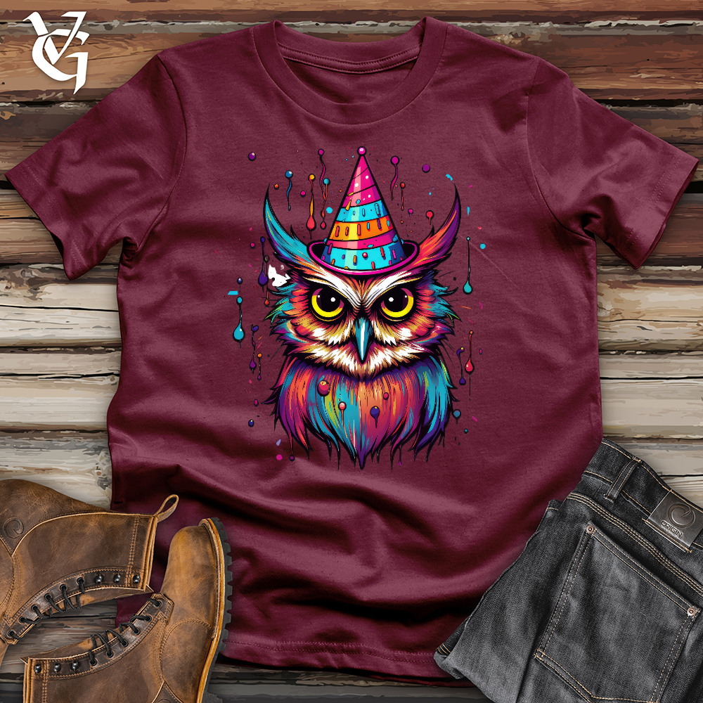 Birthday Party Owl Cotton Tee