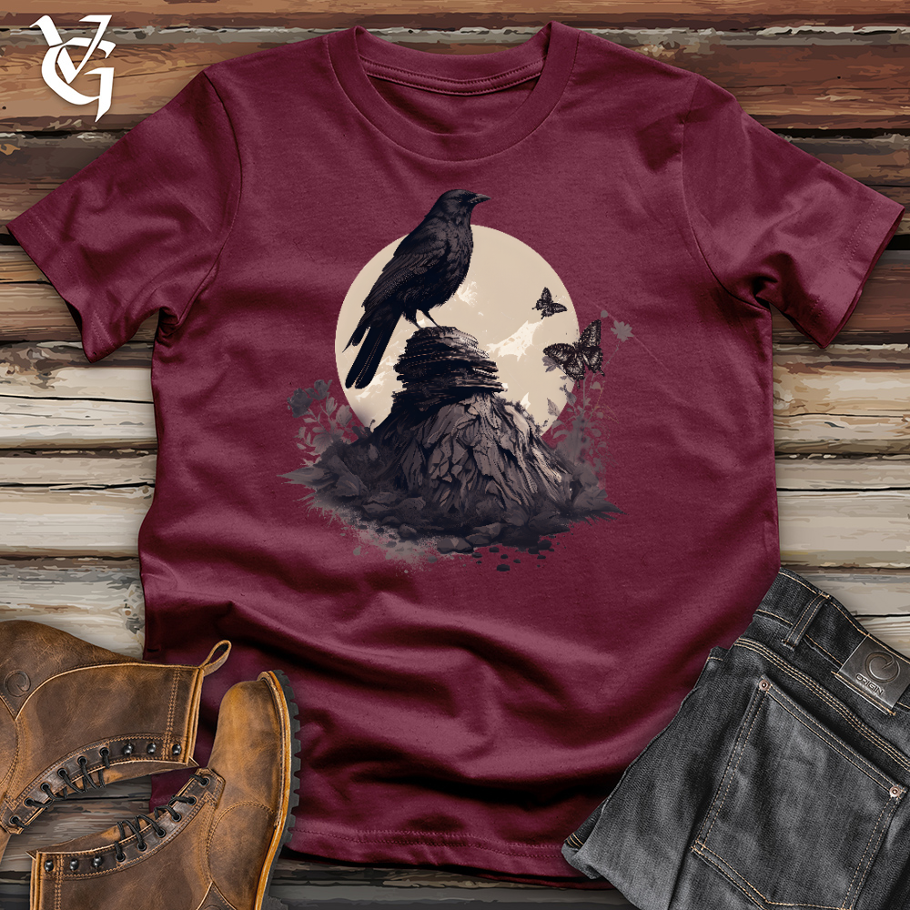 Raven Butterfly Sunset Cotton Tee