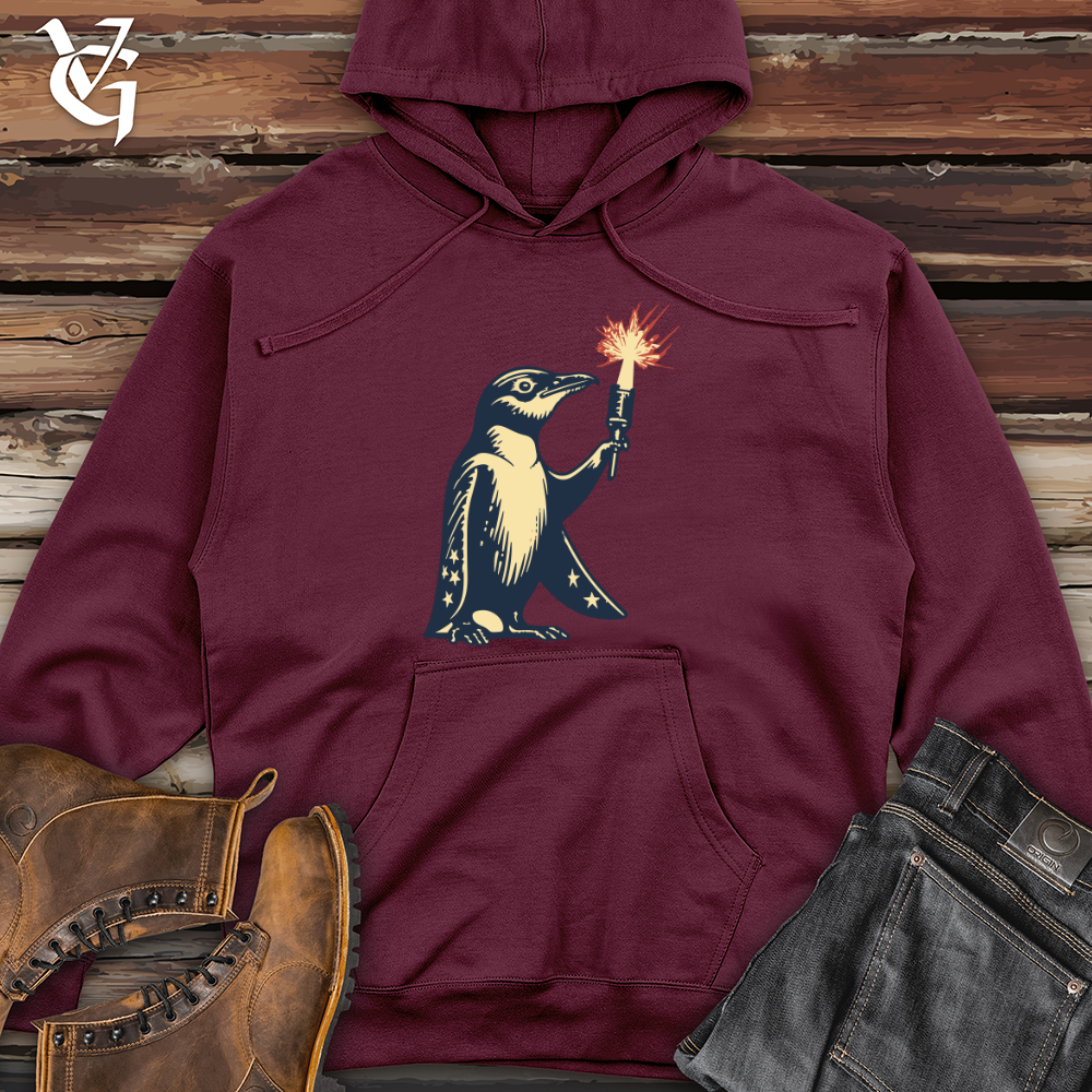 Feathered Fireworks Midweight Hooded Sweatshirt