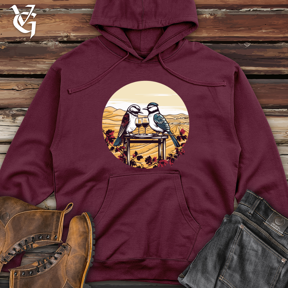 Birds Vineyard Toast Midweight Hooded Sweatshirt