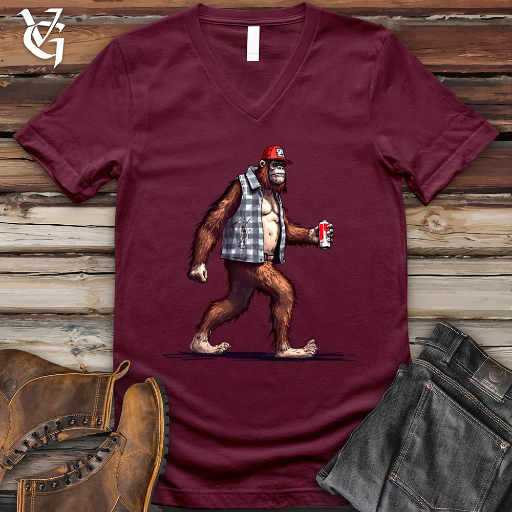 Big Foot Stroll V-Neck Tee