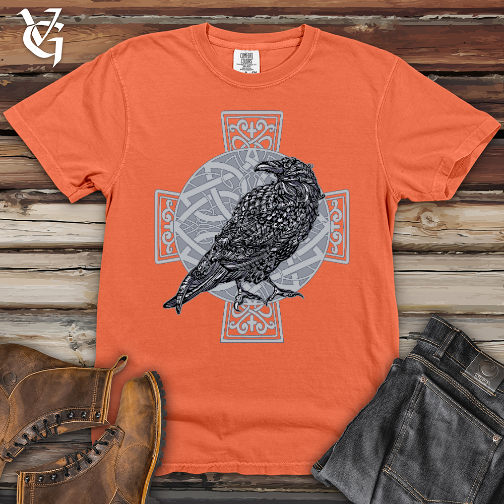 Celtic Cross Raven Heavy Cotton Comfort Colors Tee