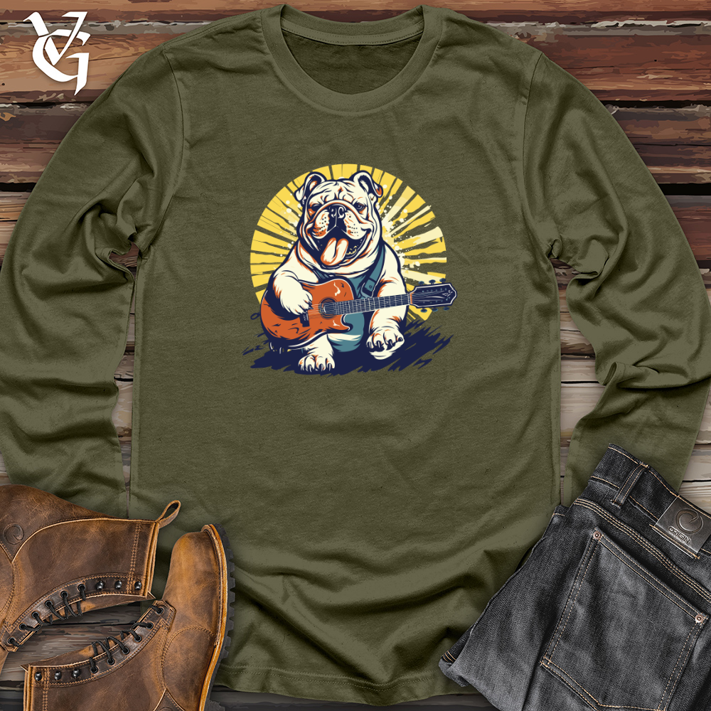 Retro Guitar Bulldog Long Sleeve