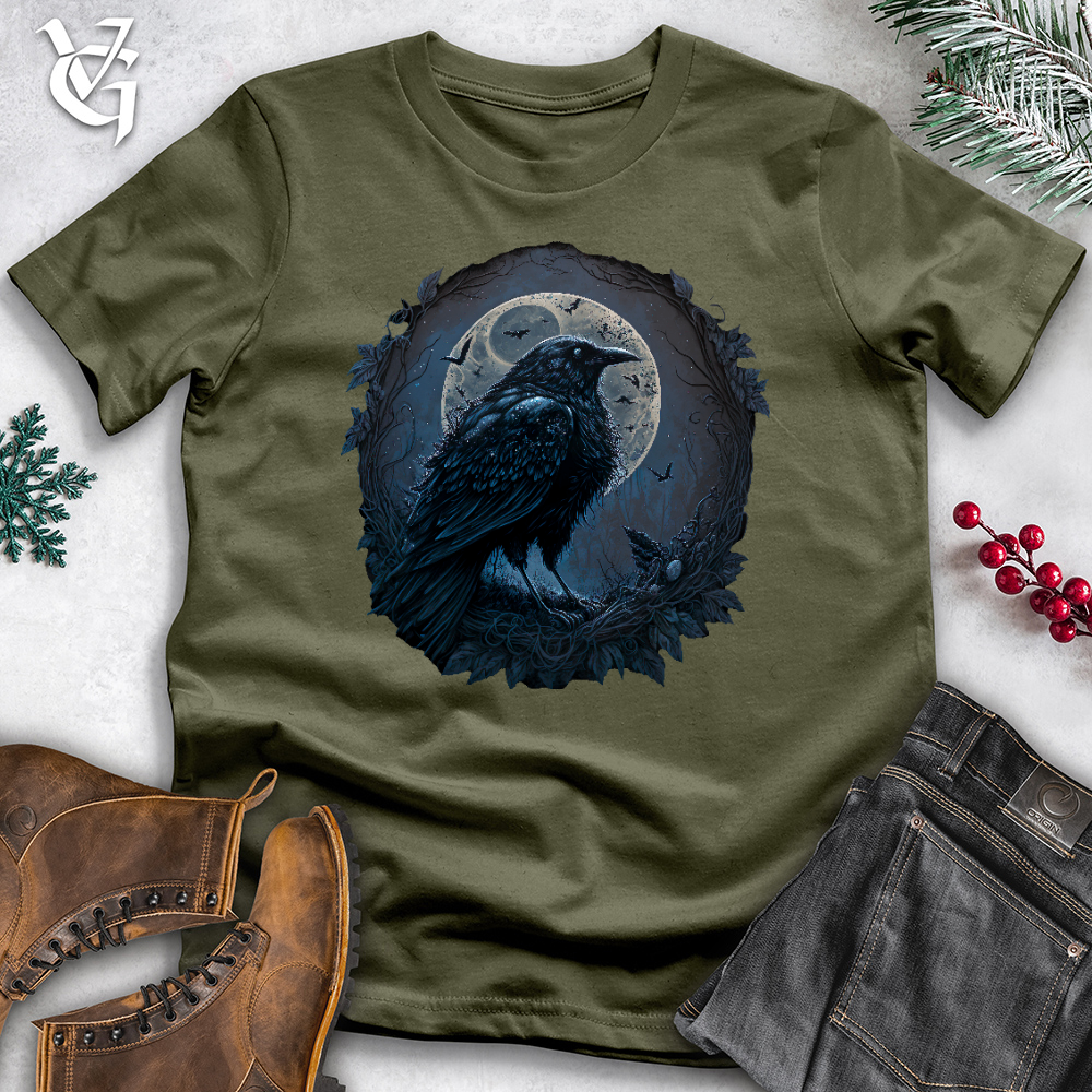Blue Cosmic Raven Cotton Tee