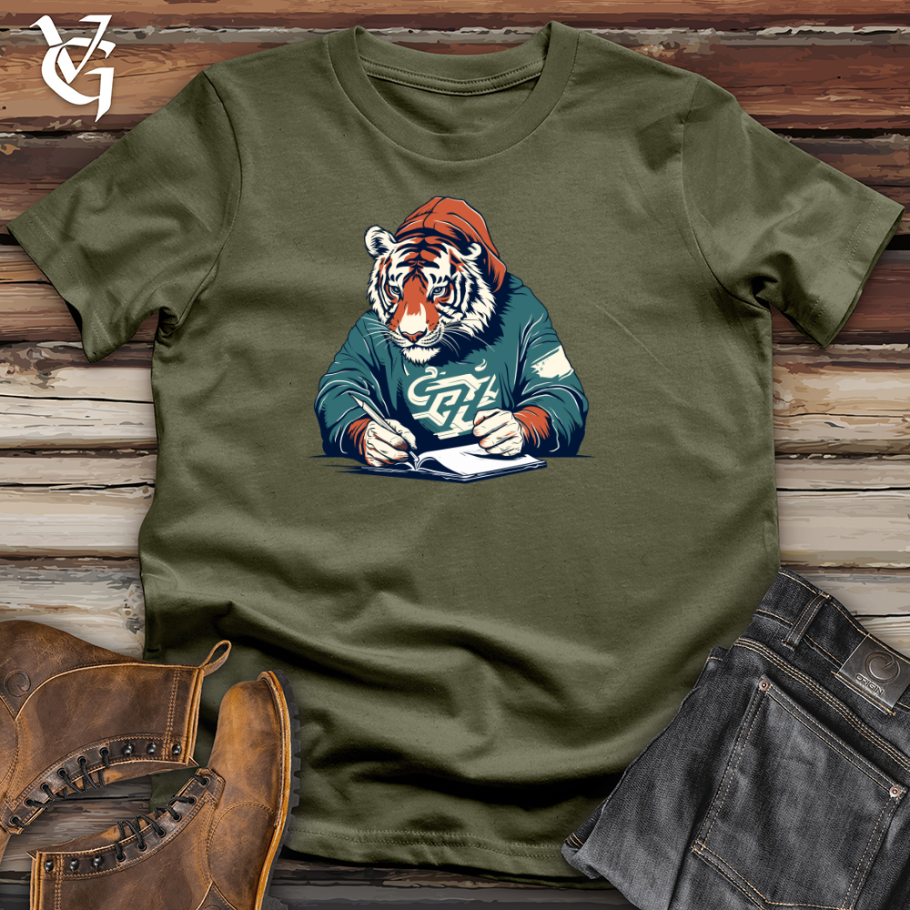 Retro Scribbling Tiger Cotton Tee
