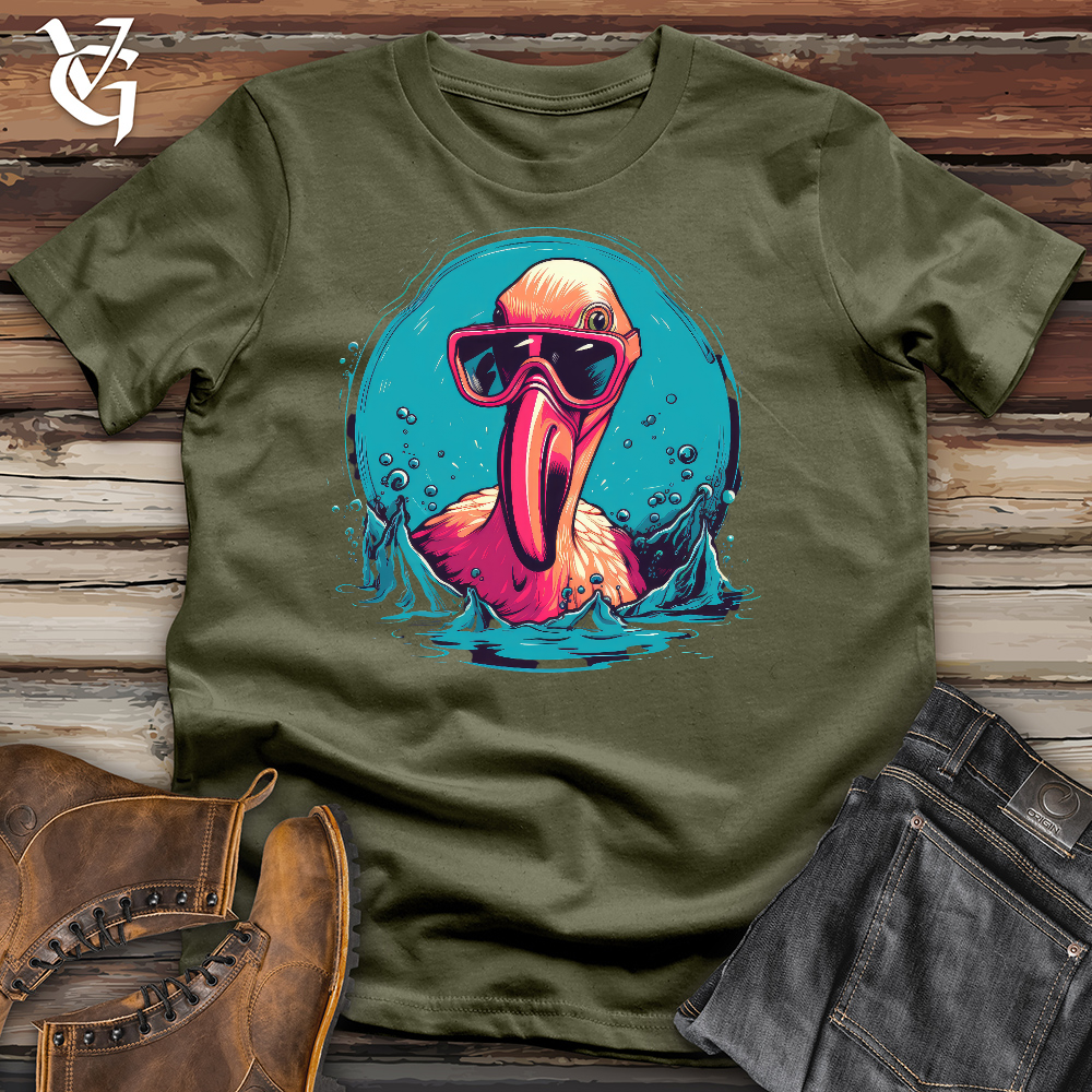 Mischievous Flamingo Cotton Tee