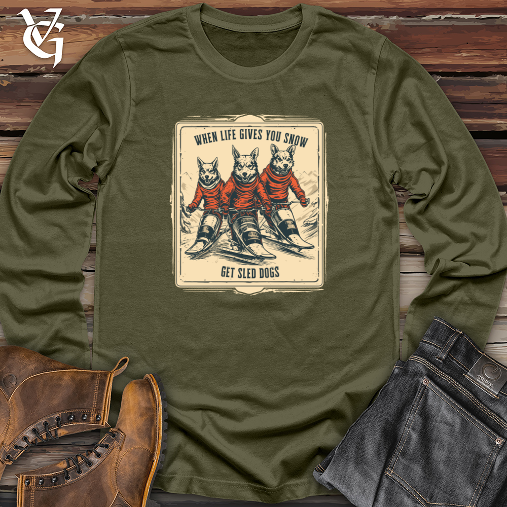 Retro Dog Sled Daredevil Long Sleeve