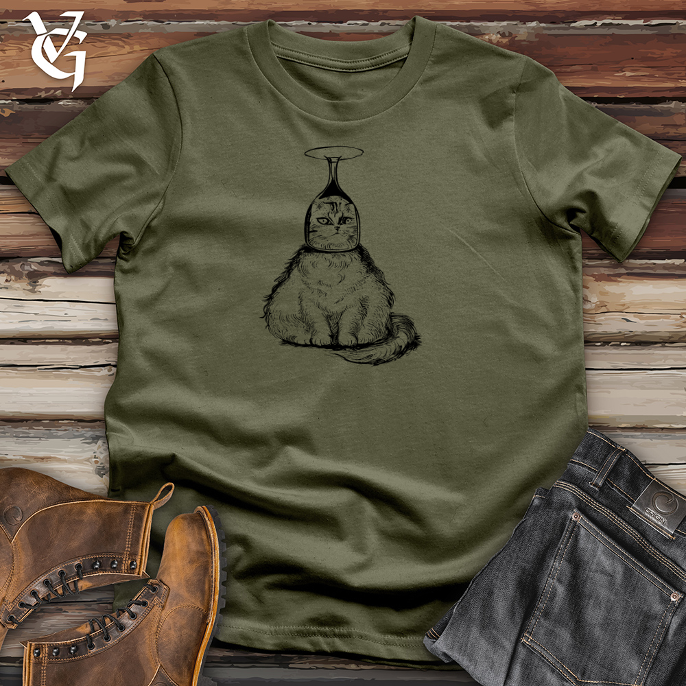 Cat Wine Head Cotton Tee