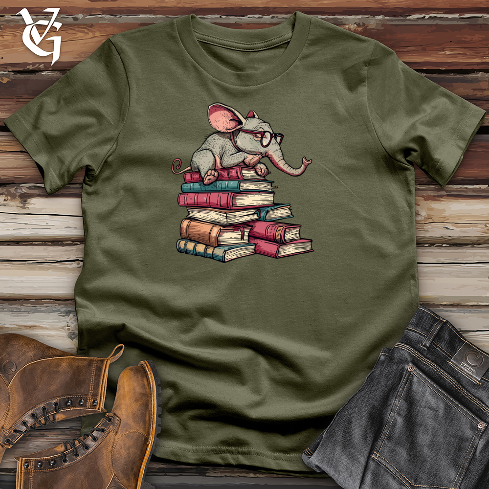 Elephant Bookworm Reader Cotton Tee