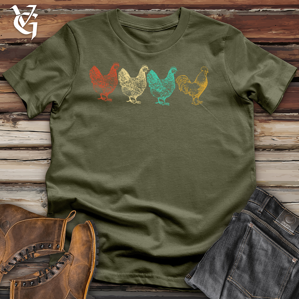 Chicken Scene Cotton Tee