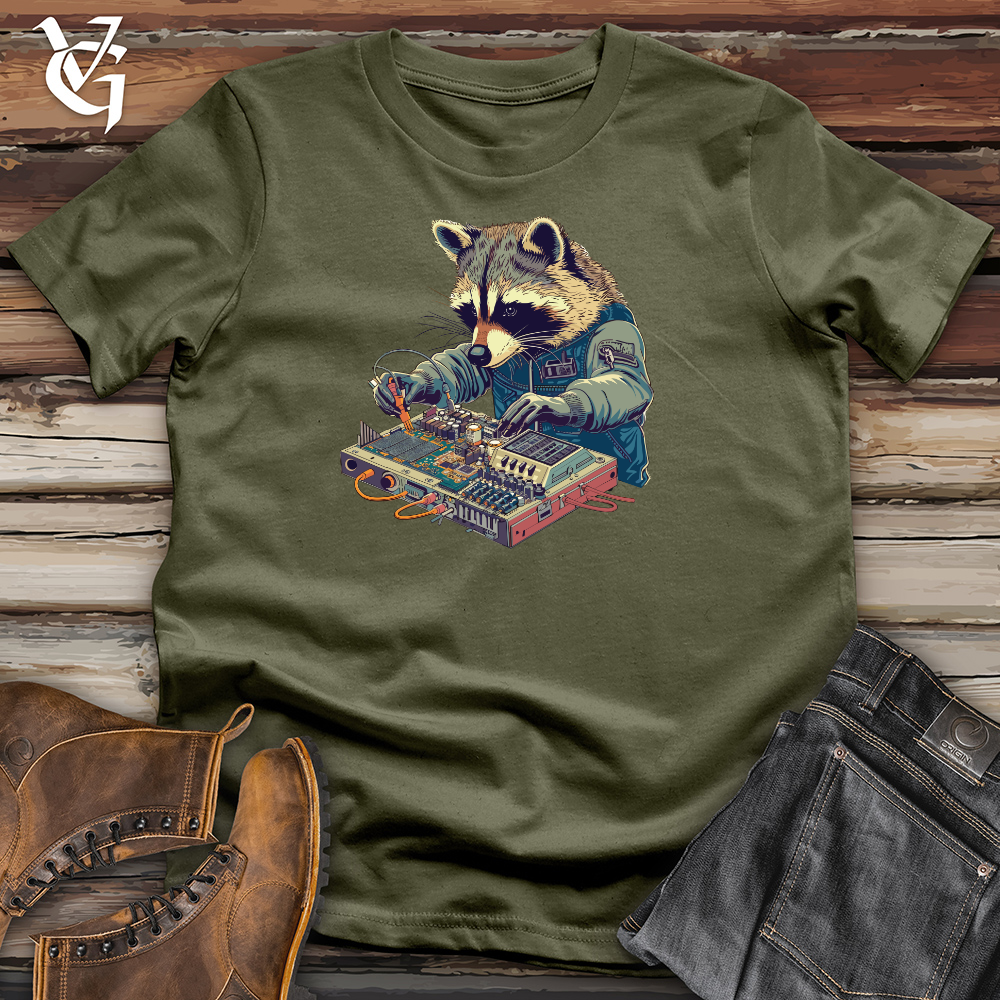 Raccoon Sound Engineer Cotton Tee