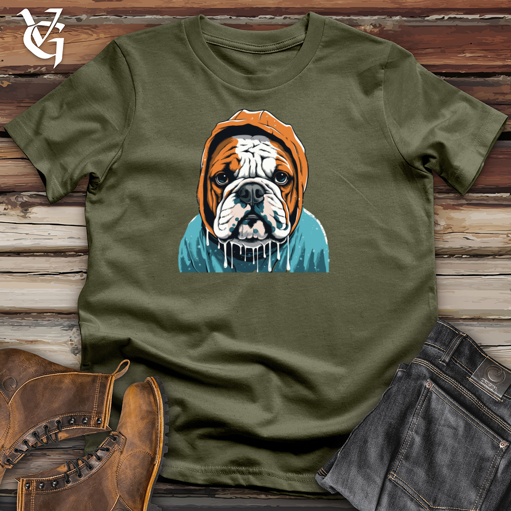 Retro Rainy Bulldog Cotton Tee