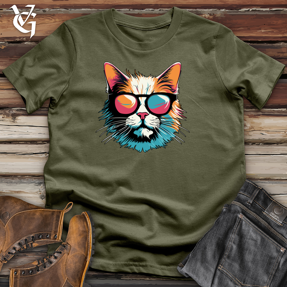 Retro Shades Cat Cotton Tee