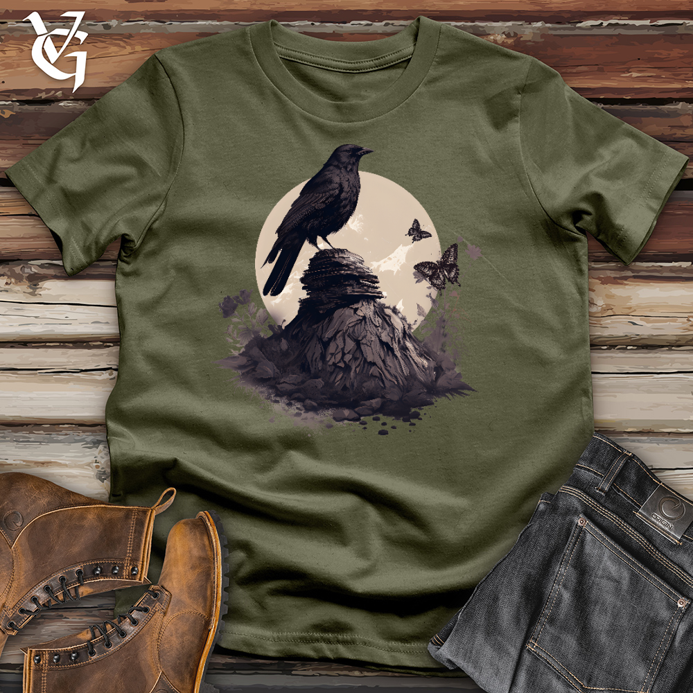 Raven Butterfly Sunset Cotton Tee