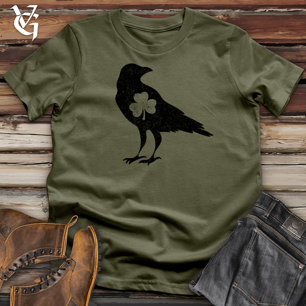 Black Raven Shamrock Heart