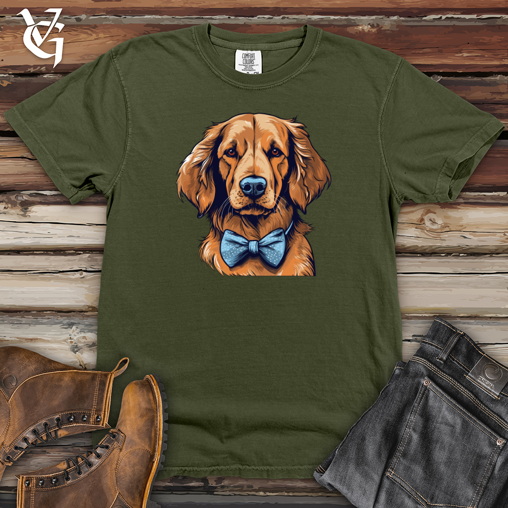 Bowtie Elegance Golden Retriever Heavy Cotton Comfort Colors Tee
