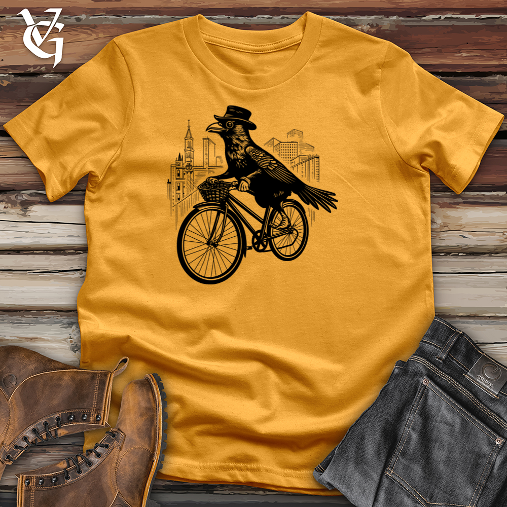 Stylish Raven Pedaler Cotton Tee