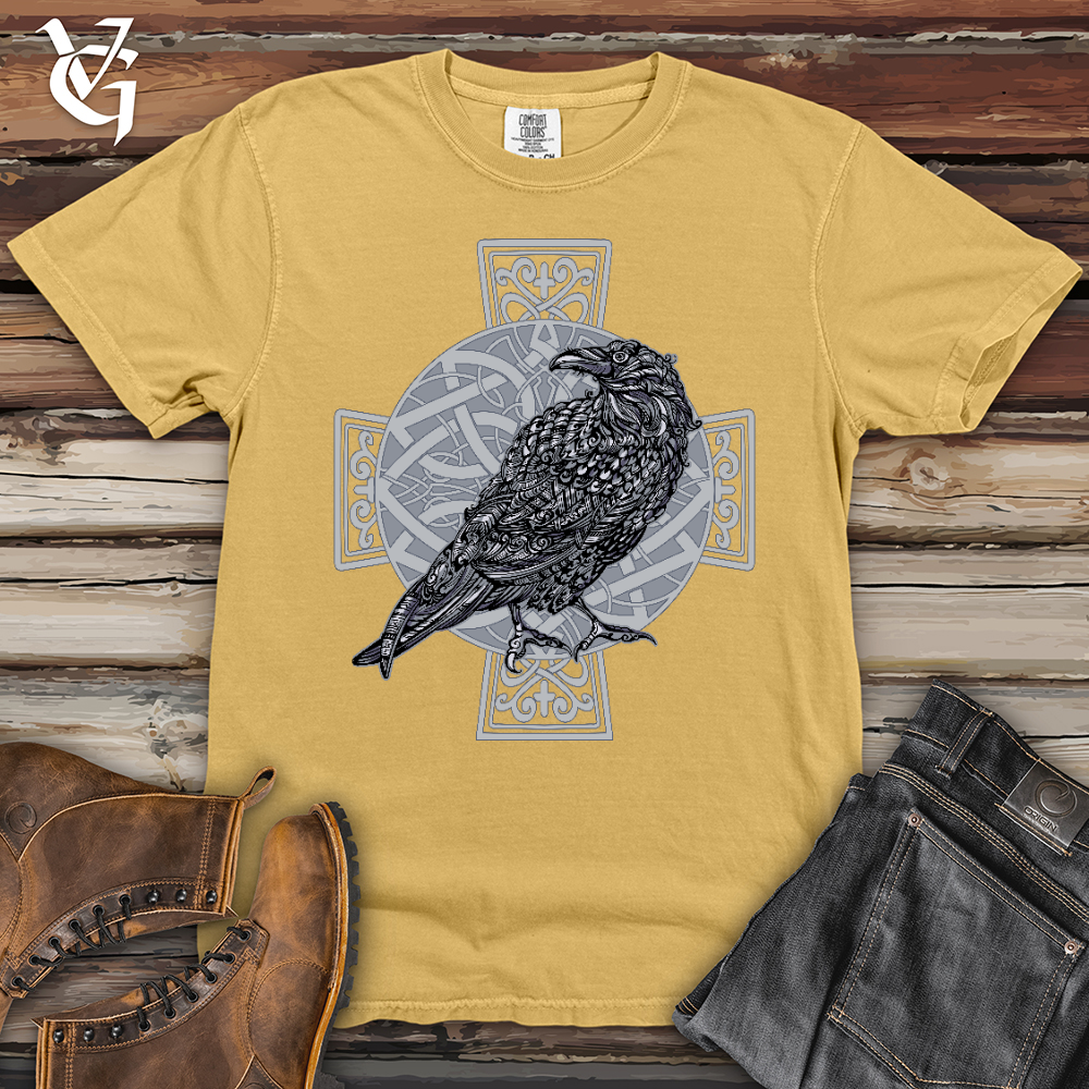 Celtic Cross Raven Heavy Cotton Comfort Colors Tee