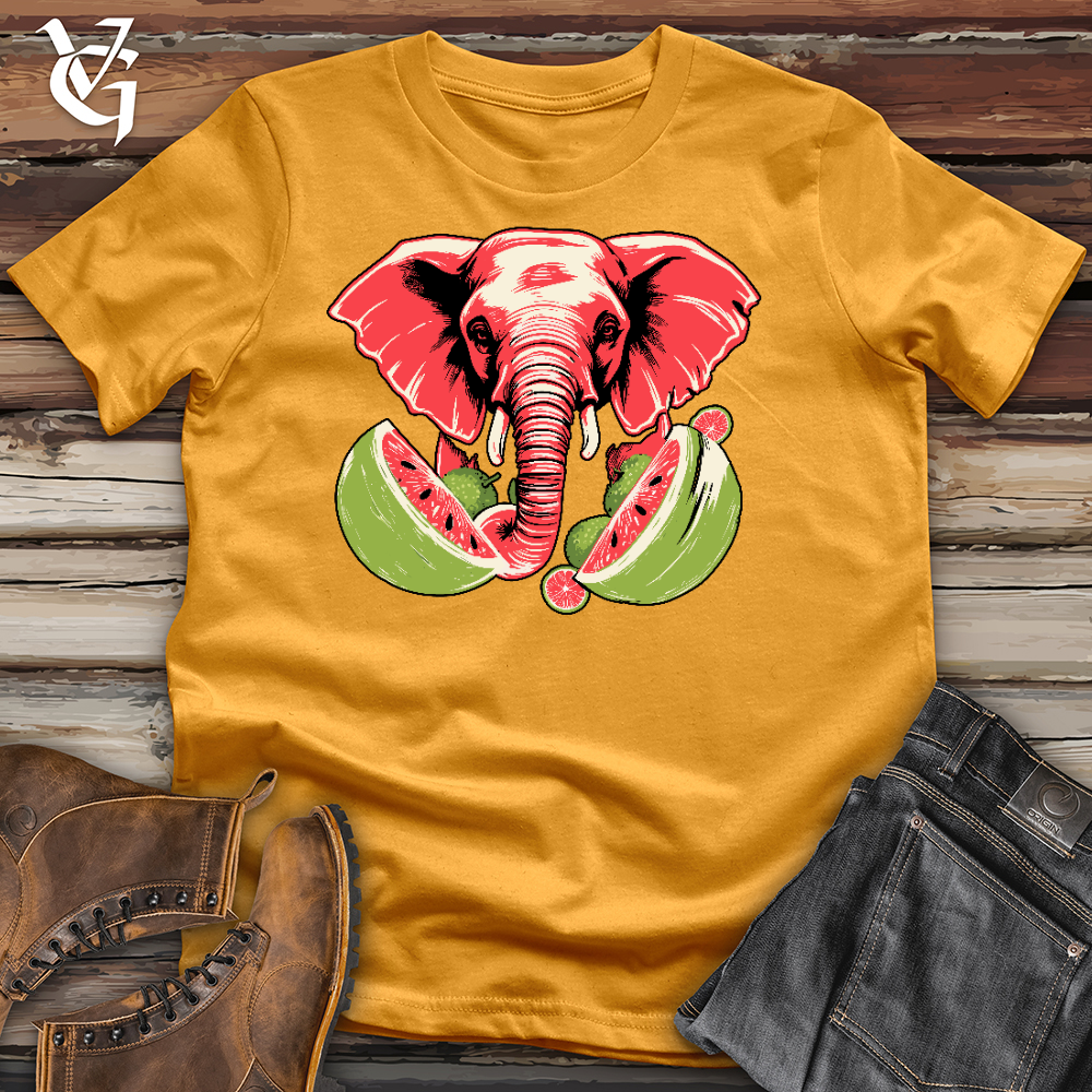 Elephant Watermelon Cotton Tee