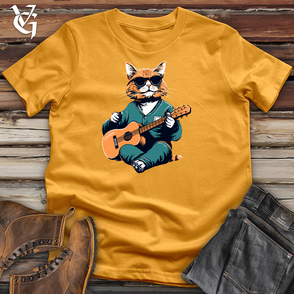 Ukulele Feline Groove Cotton Tee