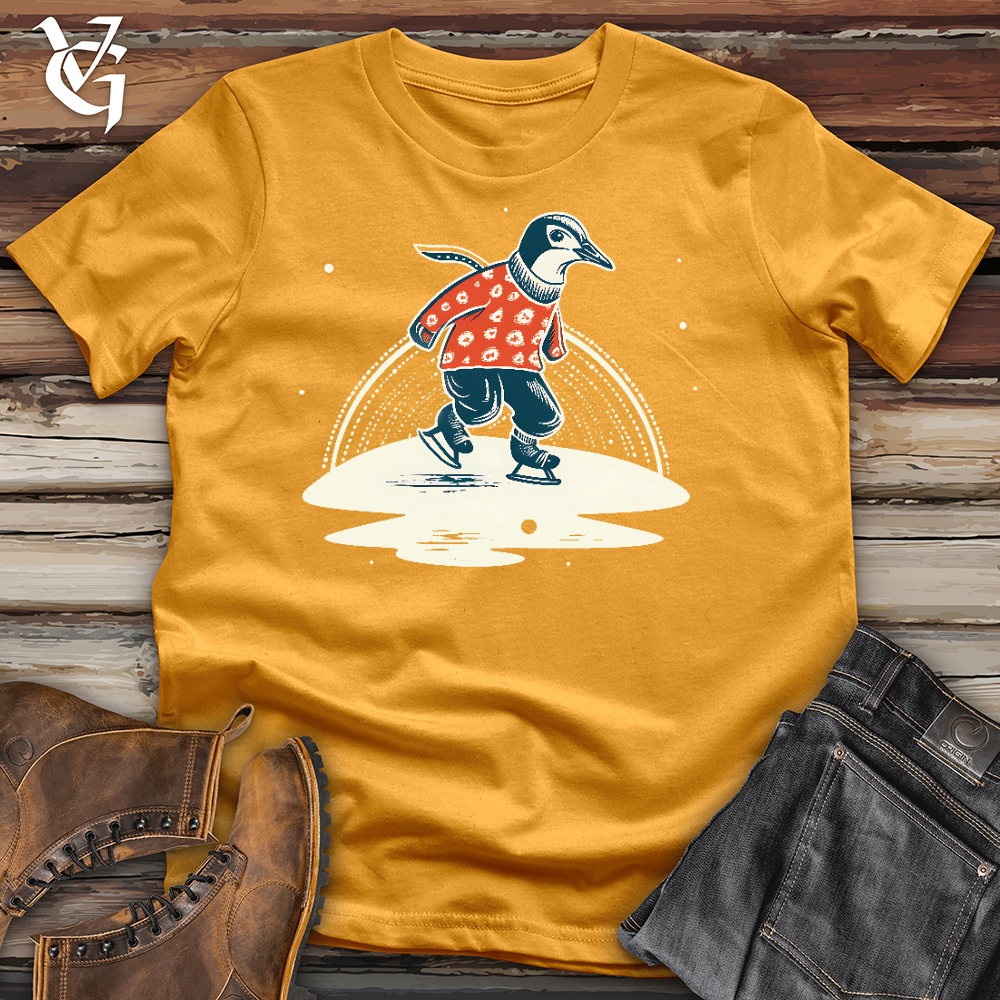 Ice Skating Penguin Cotton Tee