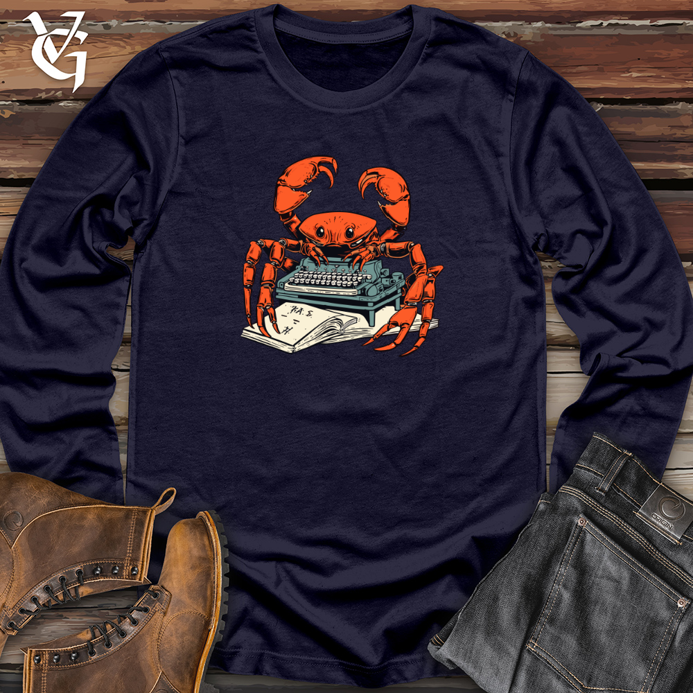 Crabby Punster Typewriter Long Sleeve