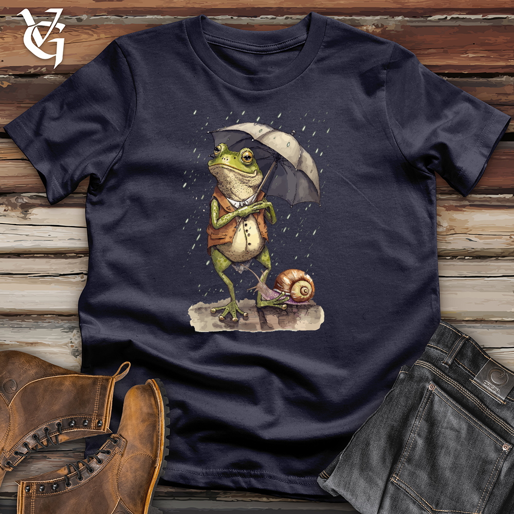 Frog In The Rain Cotton Tee