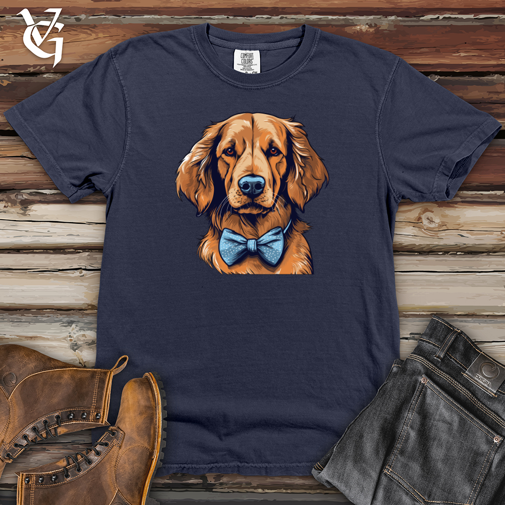 Bowtie Elegance Golden Retriever Heavy Cotton Comfort Colors Tee
