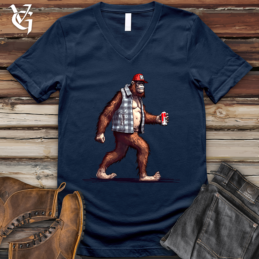 Big Foot Stroll V-Neck Tee