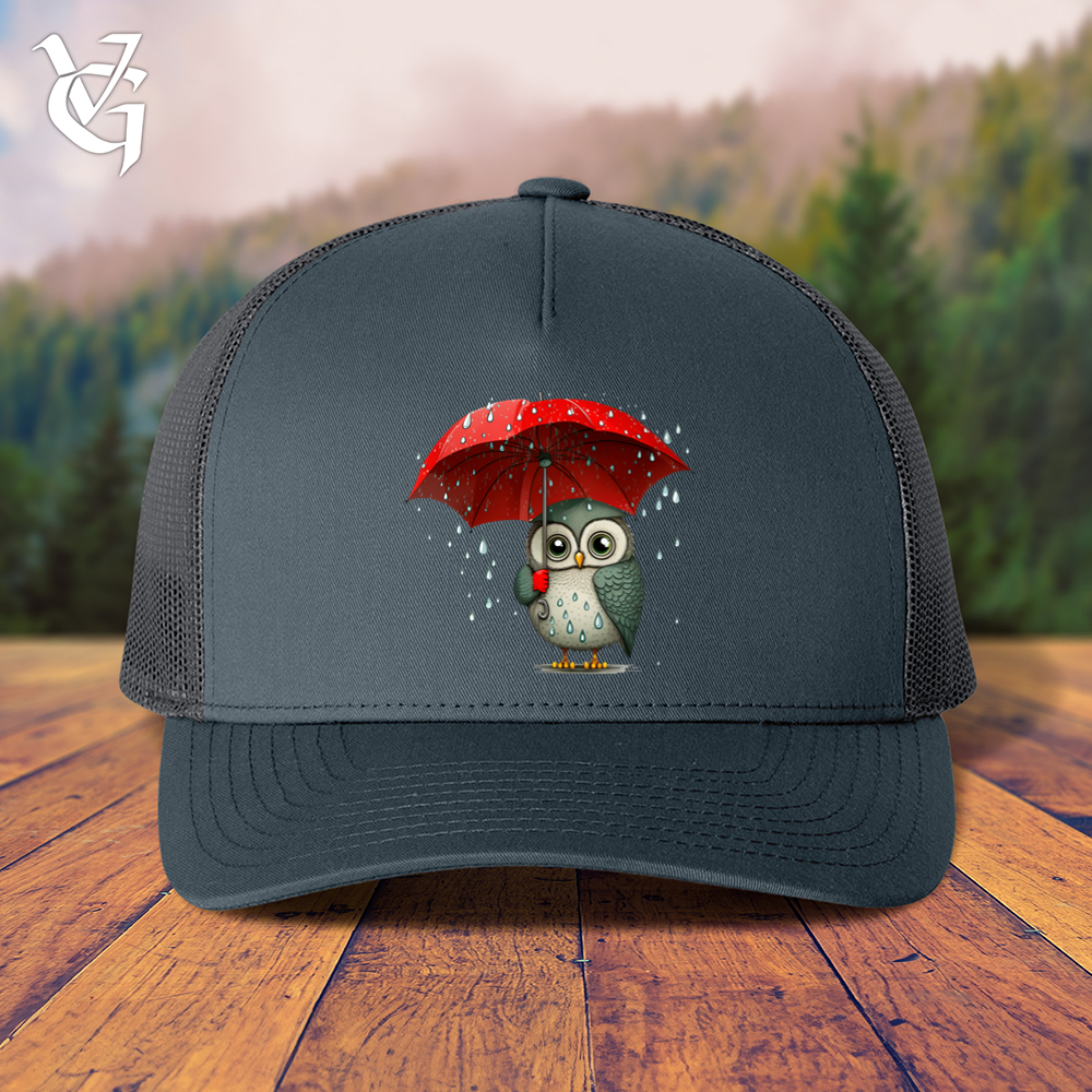 Owl In The Rain Trucker Cap