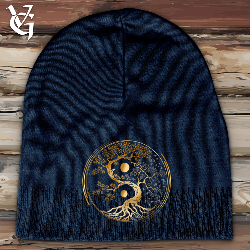 Tree Of Life Yin Yang Cotton Beanie