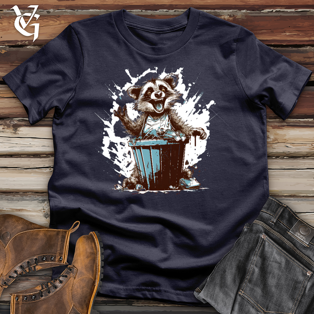 Raccoon Trash Party Cotton Tee