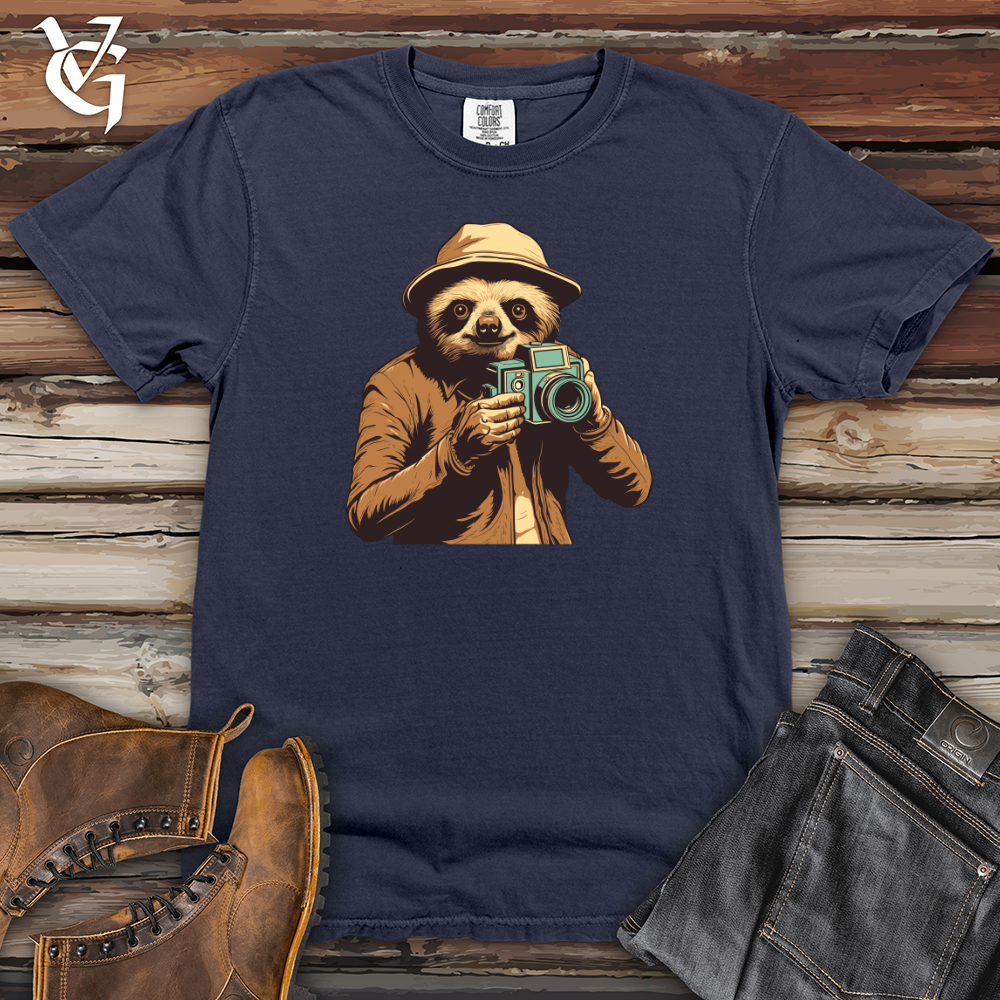 Sloth Shutterbug Snapshot Heavy Cotton Comfort Colors Tee