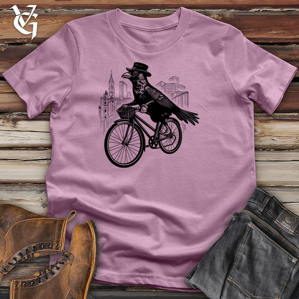 Stylish Raven Pedaler Cotton Tee