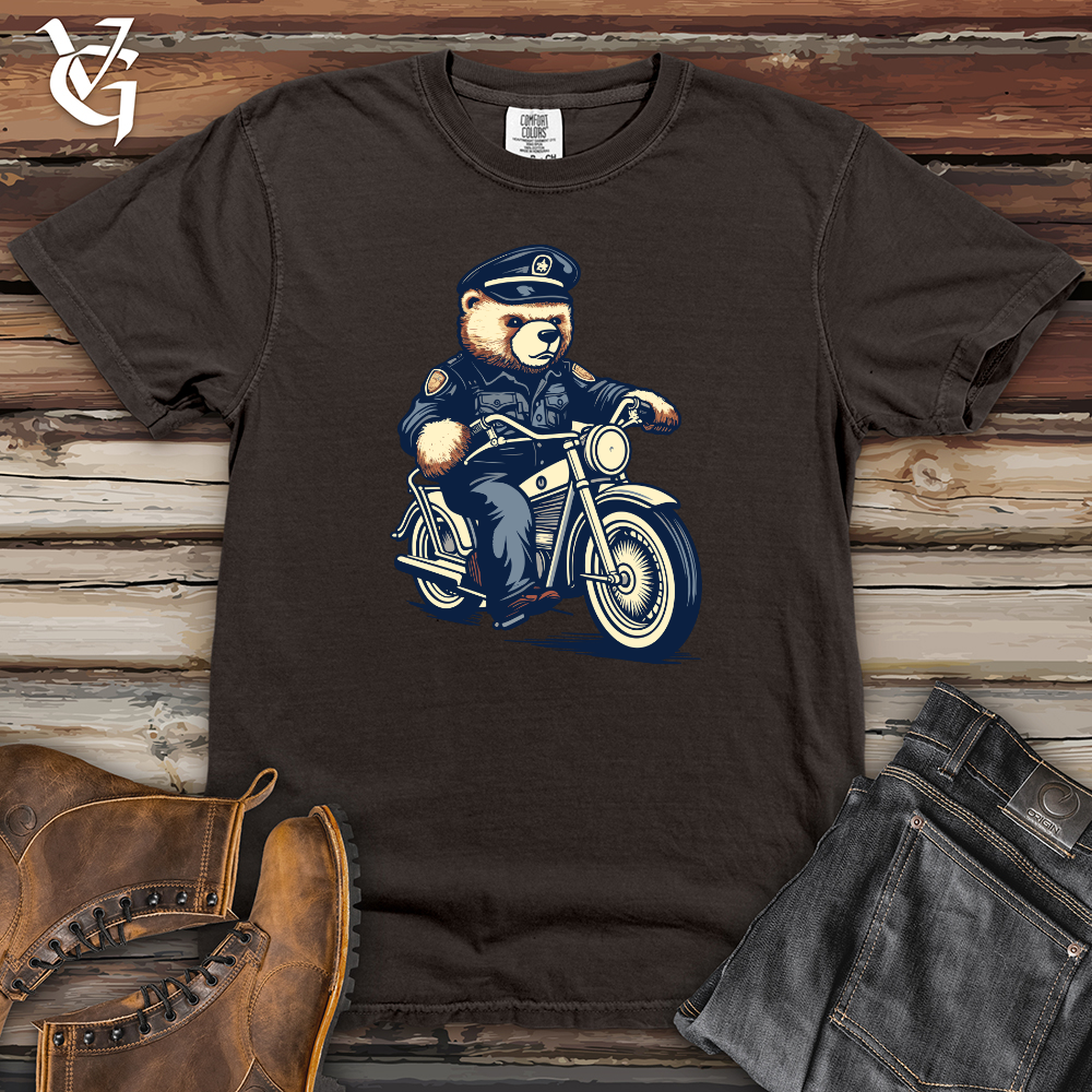 Bear Police Patrol Heavy Cotton Comfort Colors Tee