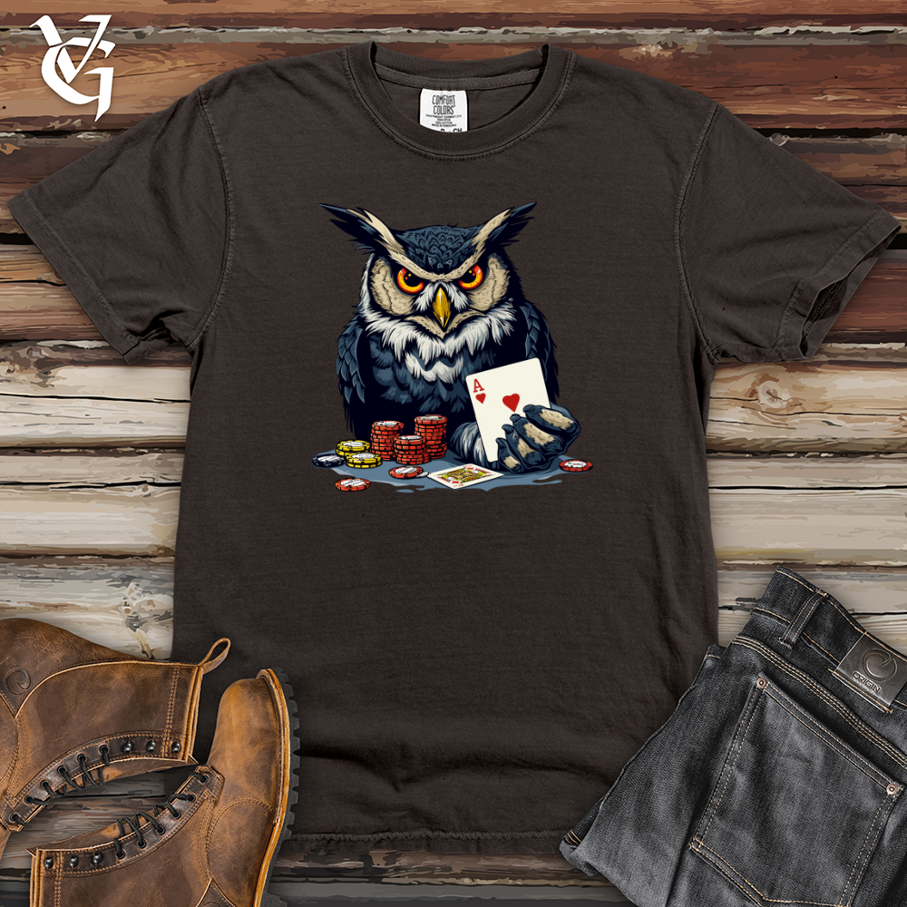Black Jack Owl Heavy Cotton Comfort Colors Tee