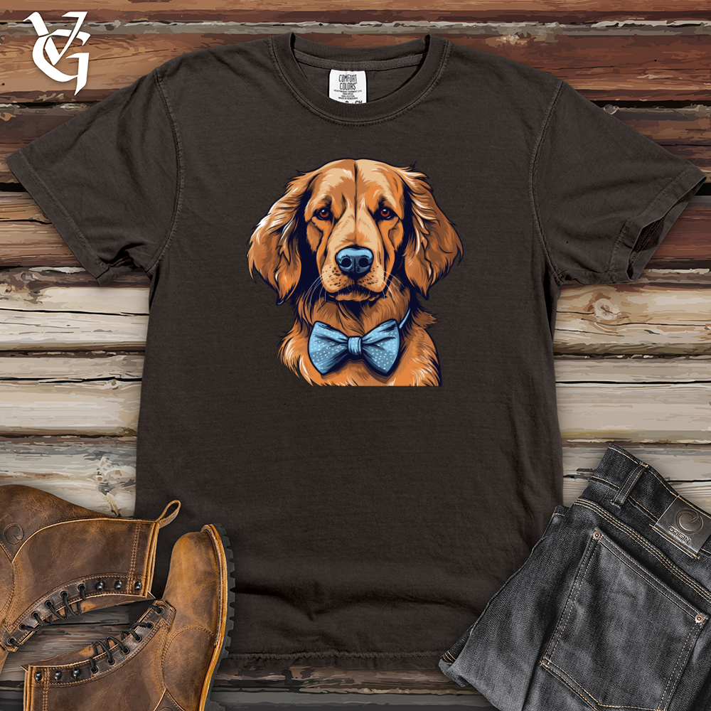 Bowtie Elegance Golden Retriever Heavy Cotton Comfort Colors Tee