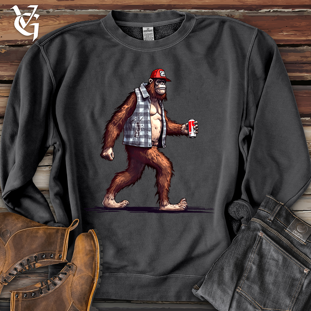 Big Foot Stroll Banjo Bison Pigment-Dyed Crewneck