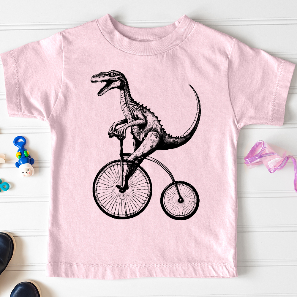 Dinosaur Cyclist Toddler Tee