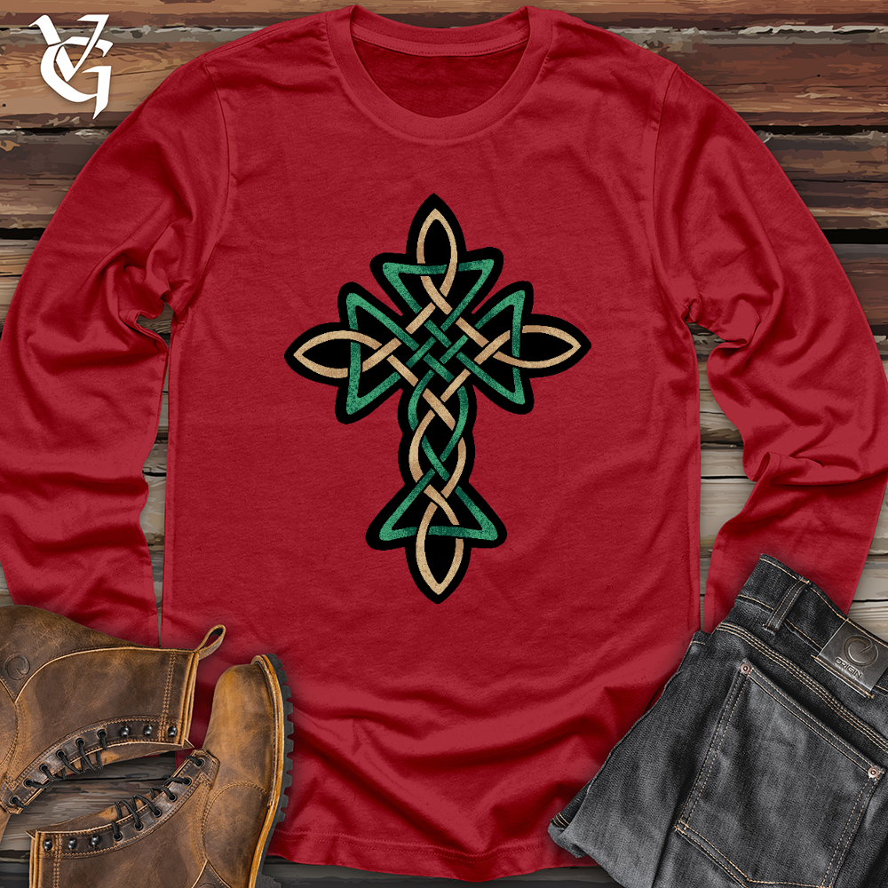Celtic Golden Cross Long Sleeve