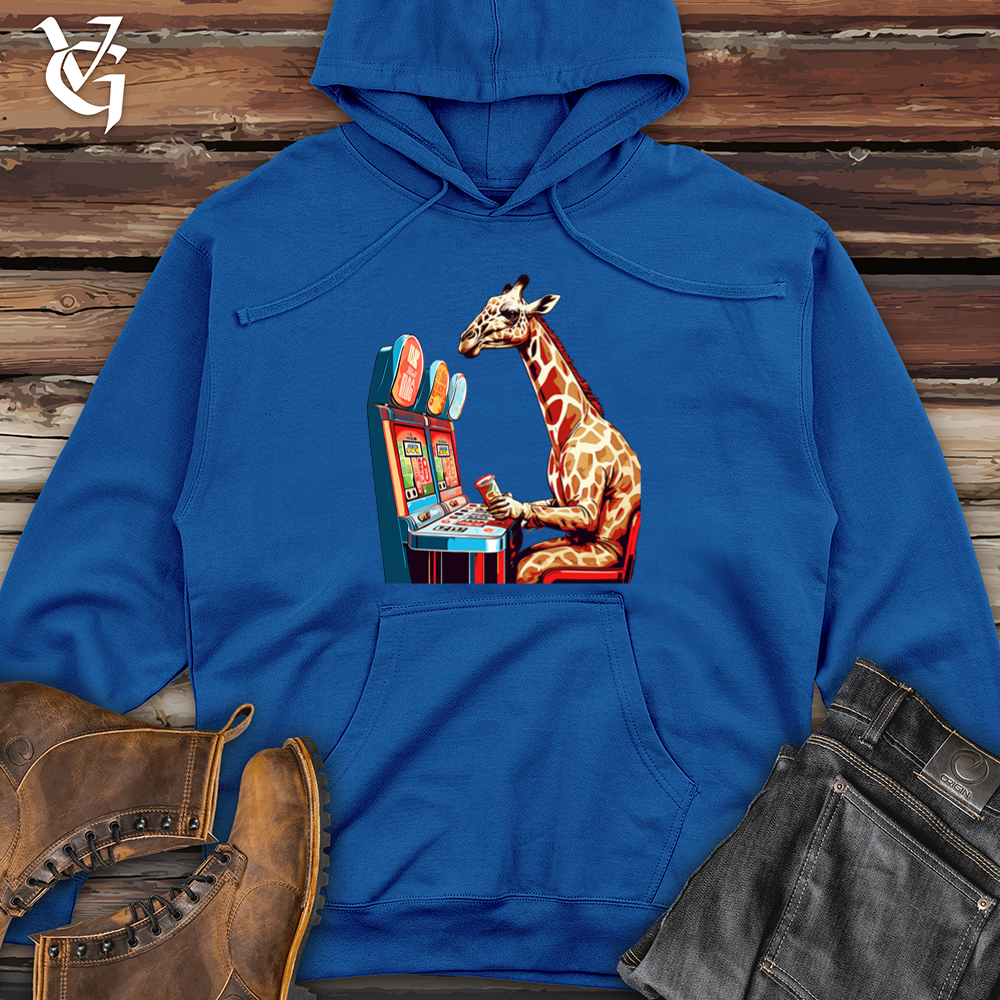 Retro Jackpot Giraffe Midweight Hooded Sweatshirt