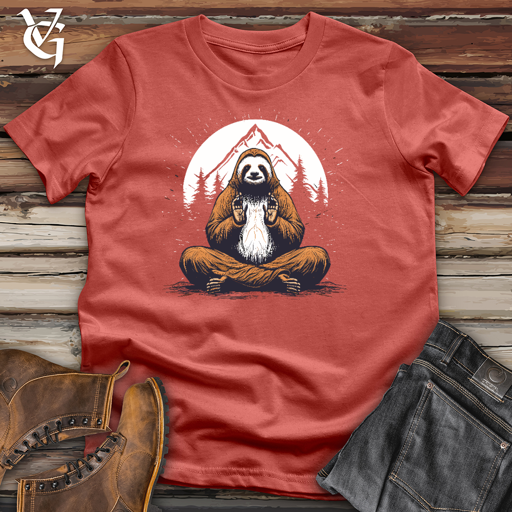 Sloth Doing Yoga Cotton Tee