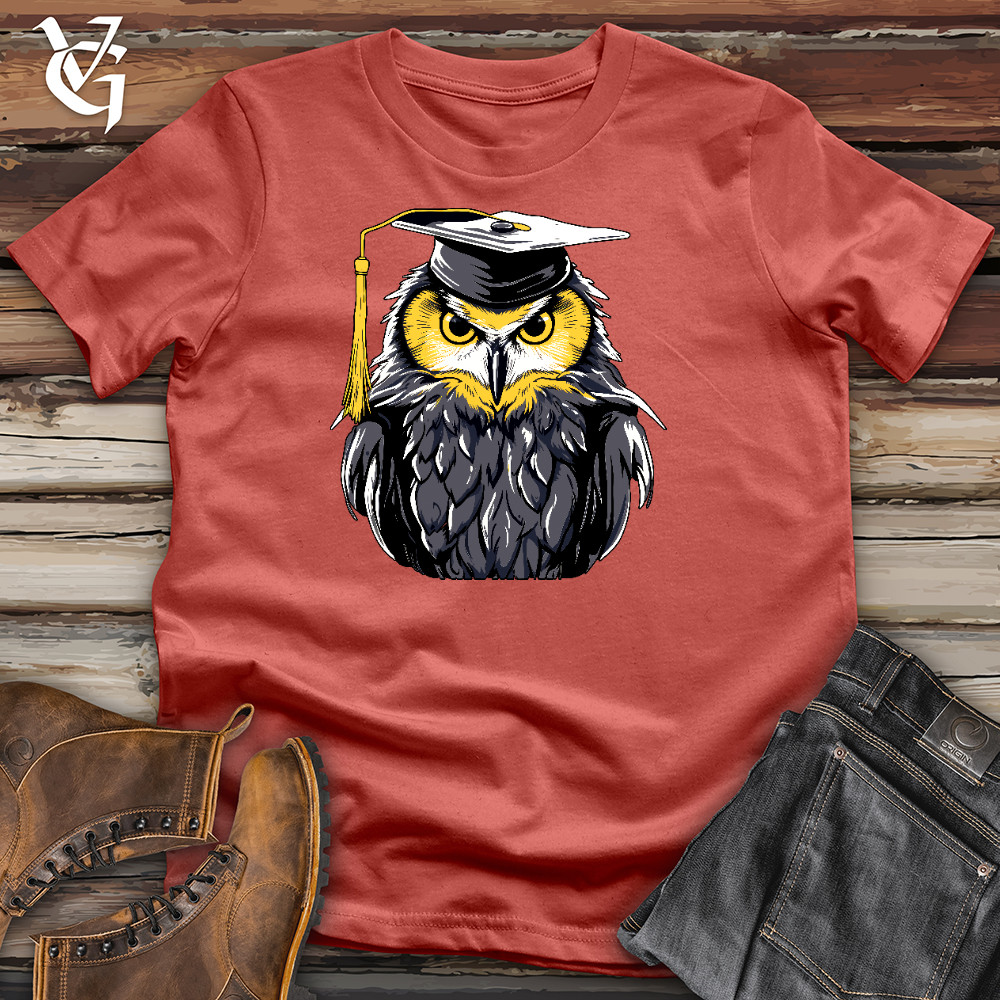 Valedictorian Owl Cotton Tee