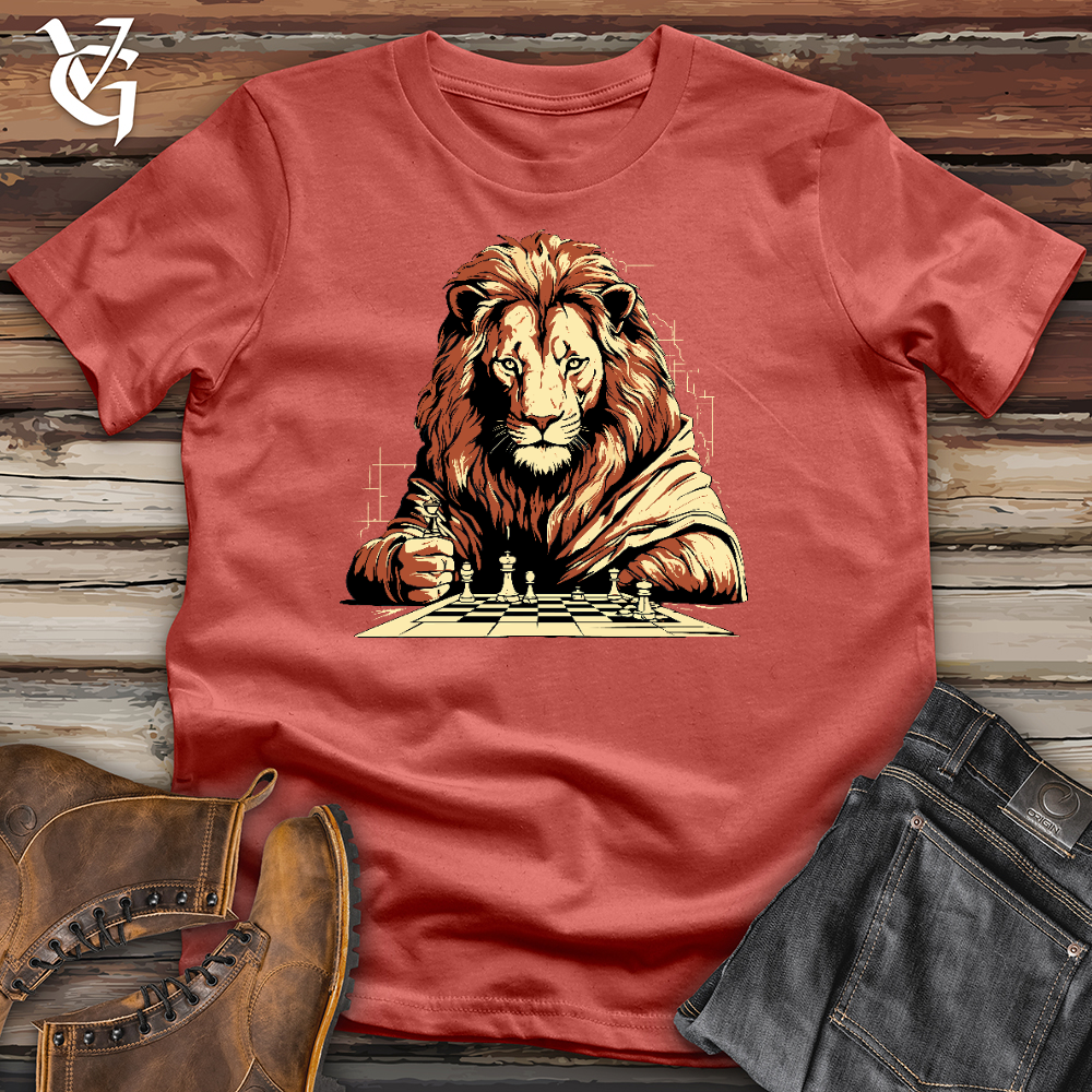 Lion Play Chess Cotton Tee