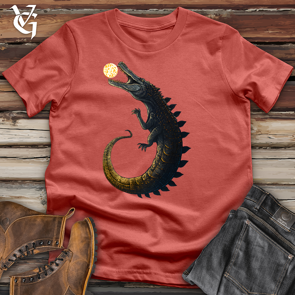 Moon Grabbing Crocodile Cotton Tee