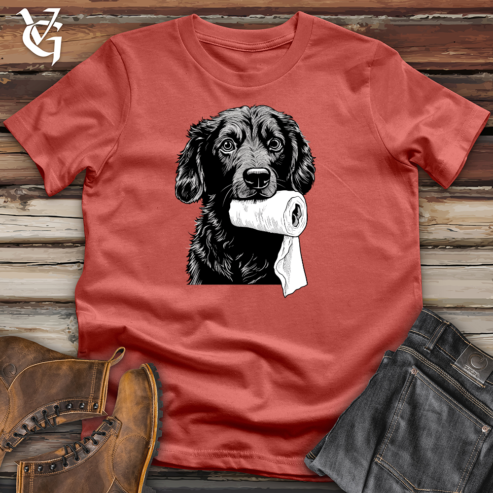 Toilet Paper Teeter Black Shepherd Cotton Tee
